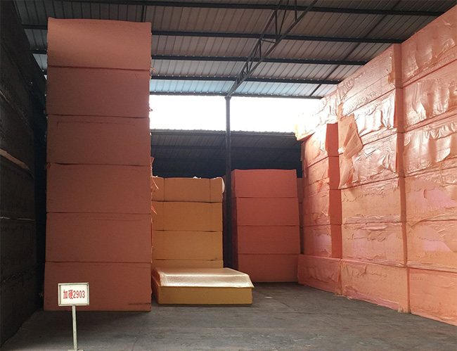 压花床垫面料成品