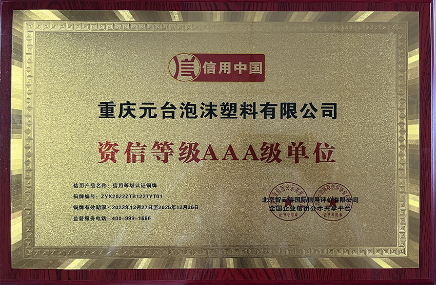 资信等级AAA级单位